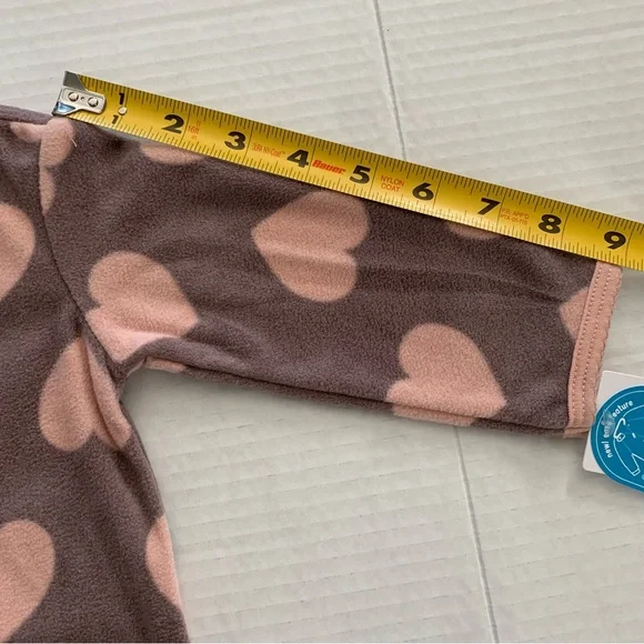 🦚2/$18 Carter’s Heart 2-Way Zip Cotton Blend Sleep & Play Pajamas - Picture 13 of 15